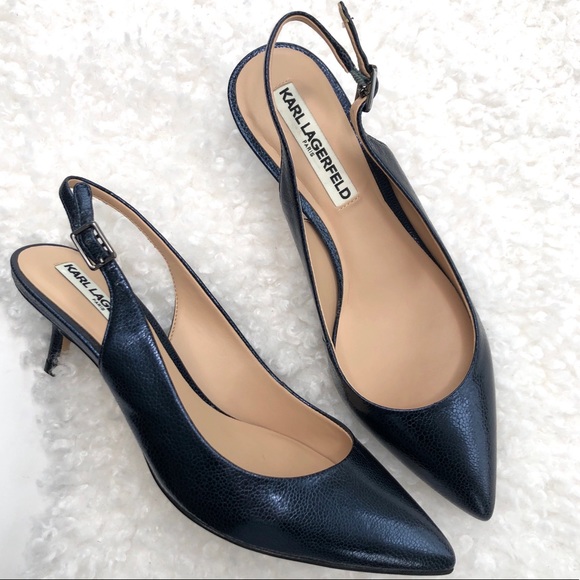 karl lagerfeld kitten heels